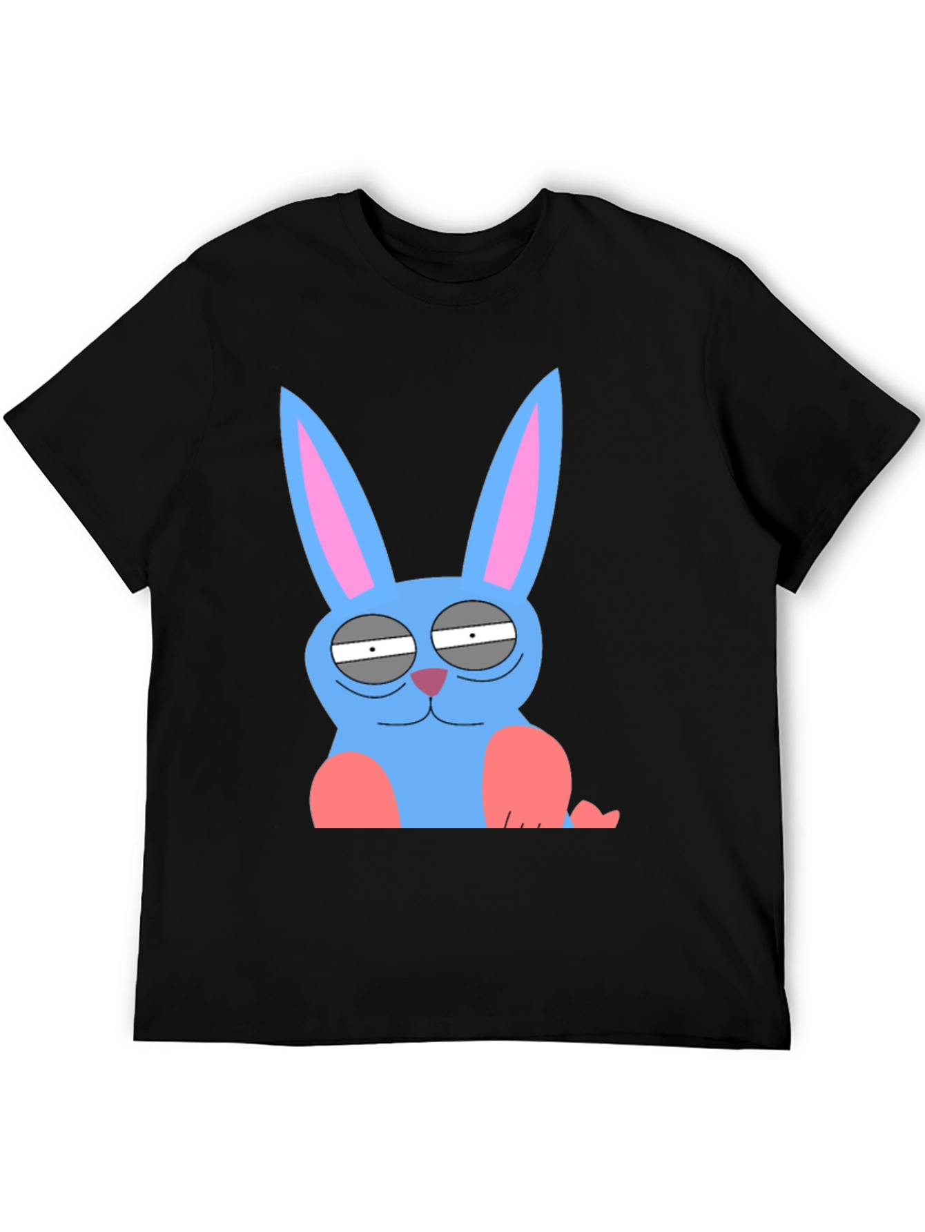 Funny Blue Bunny Graphic Tee