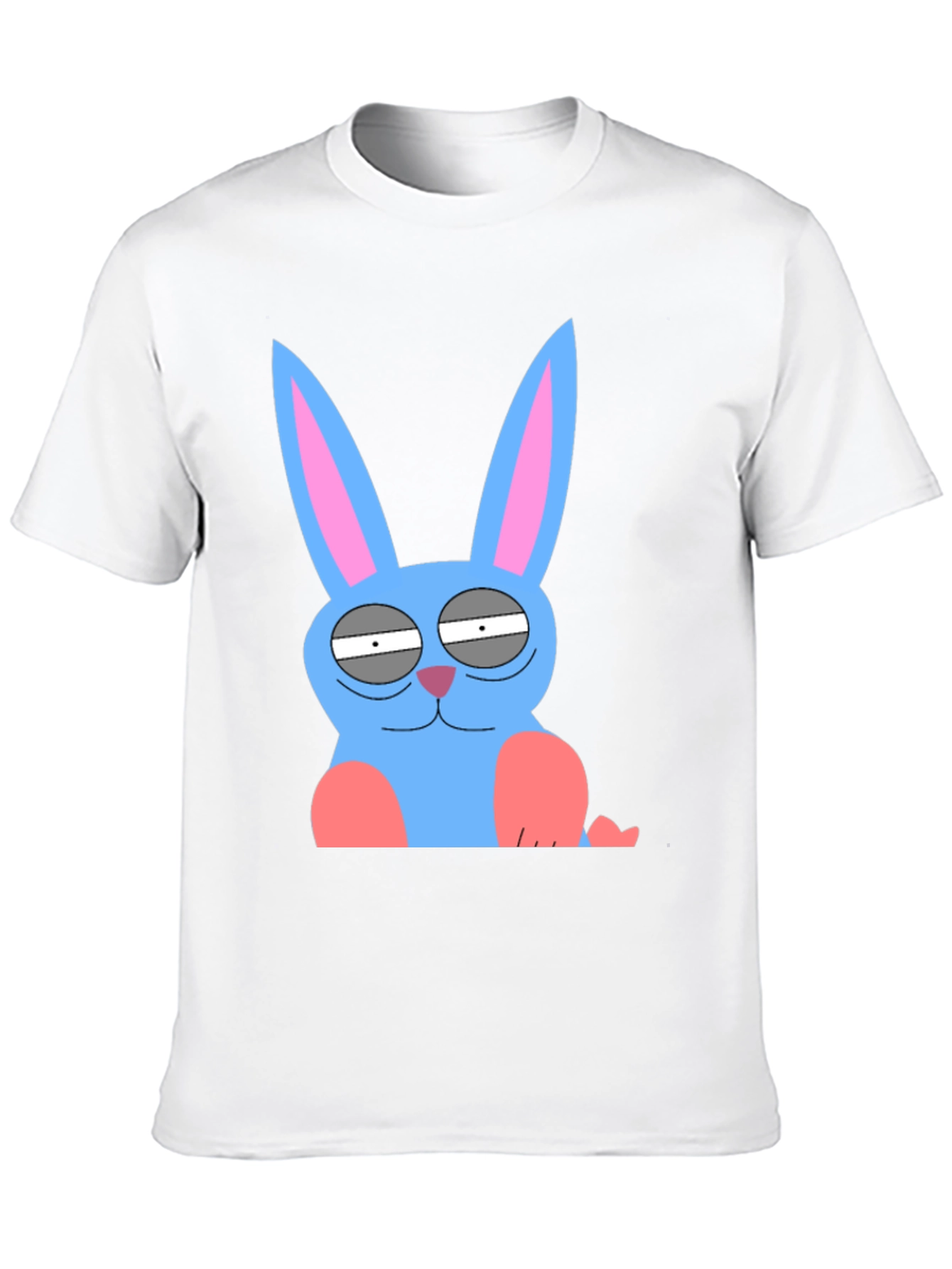 Funny Blue Bunny Graphic Tee