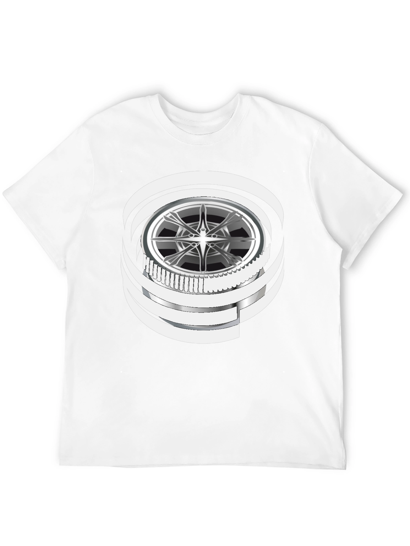 Wheel Graphic Black T-Shirt