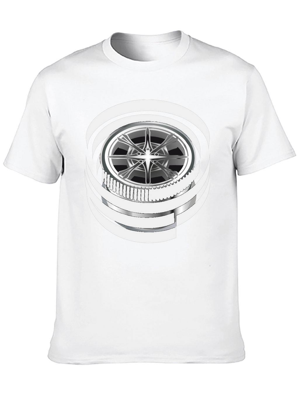 Wheel Graphic Black T-Shirt