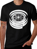 Wheel Graphic Black T-Shirt