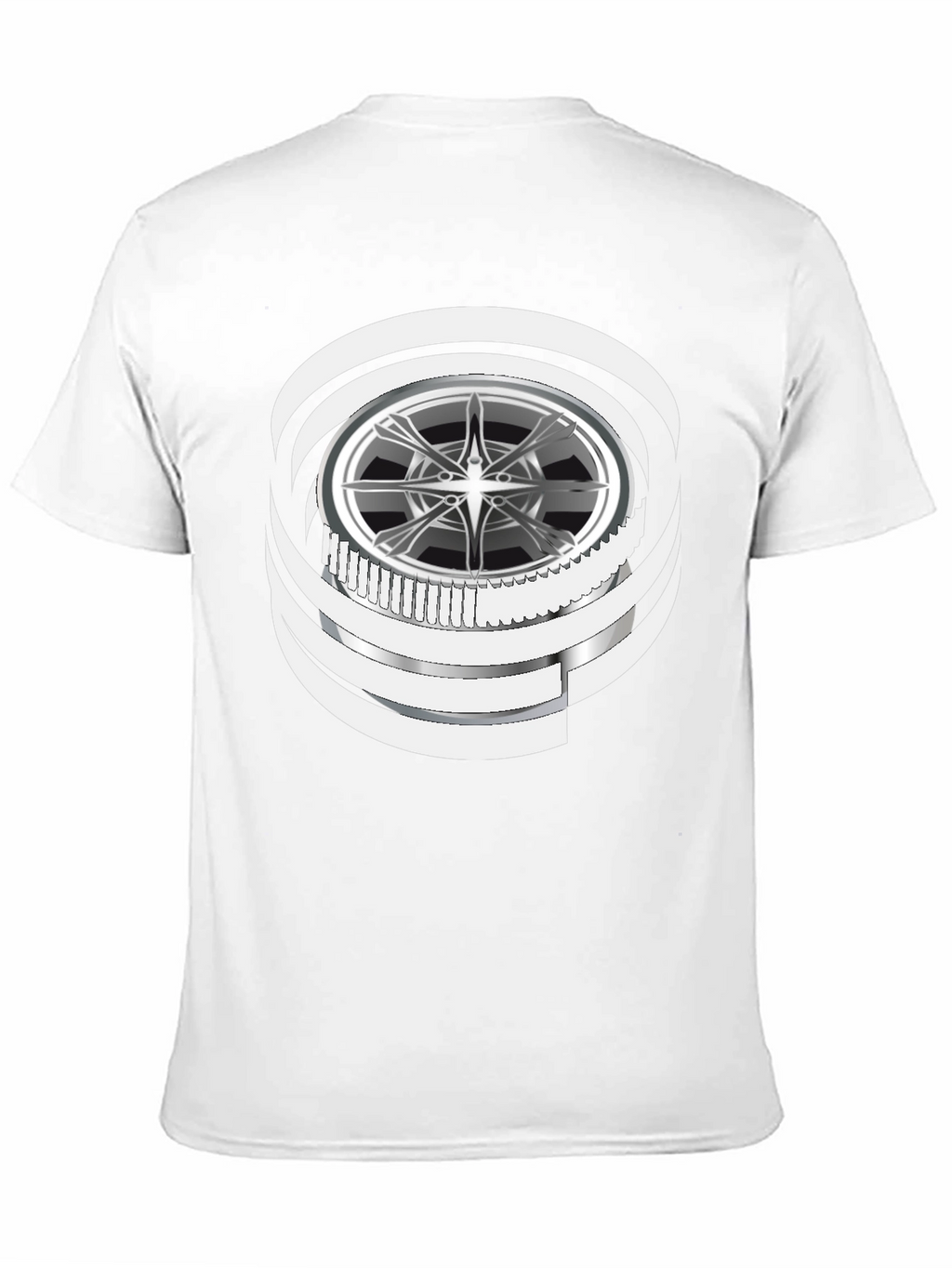 Wheel Graphic Black T-Shirt