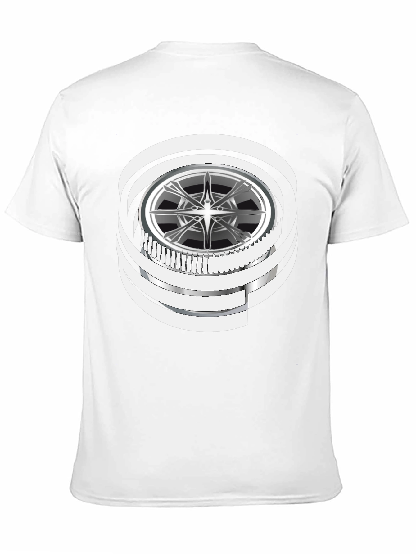 Wheel Graphic Black T-Shirt