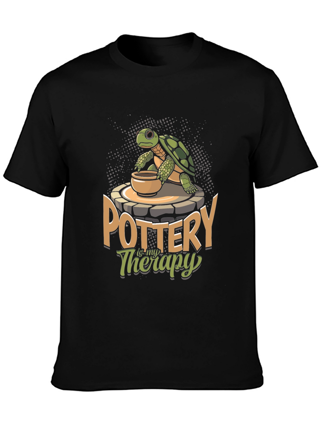 Pottery is My Therapy Turtle T-Shirt