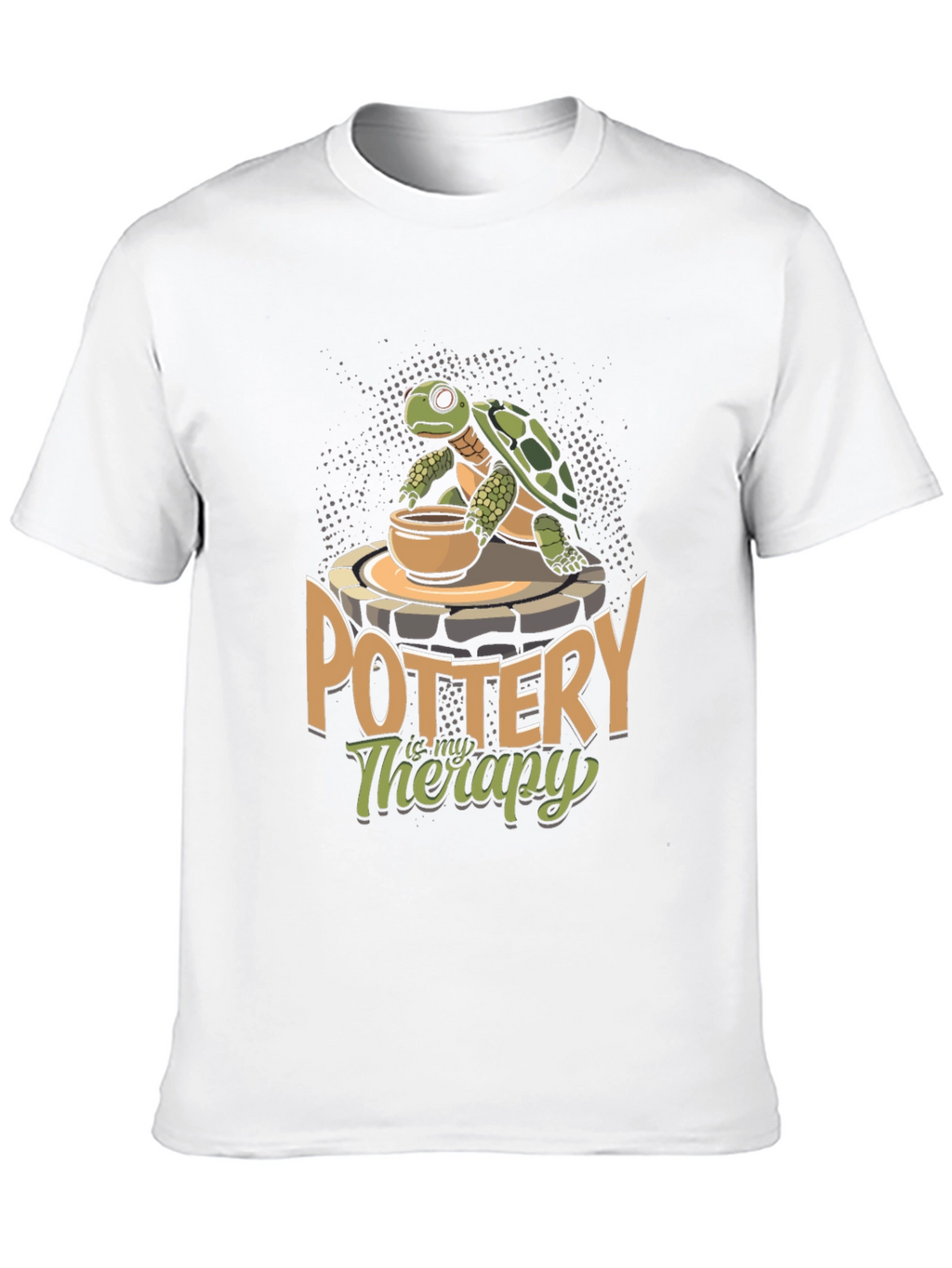 Pottery is My Therapy Turtle T-Shirt