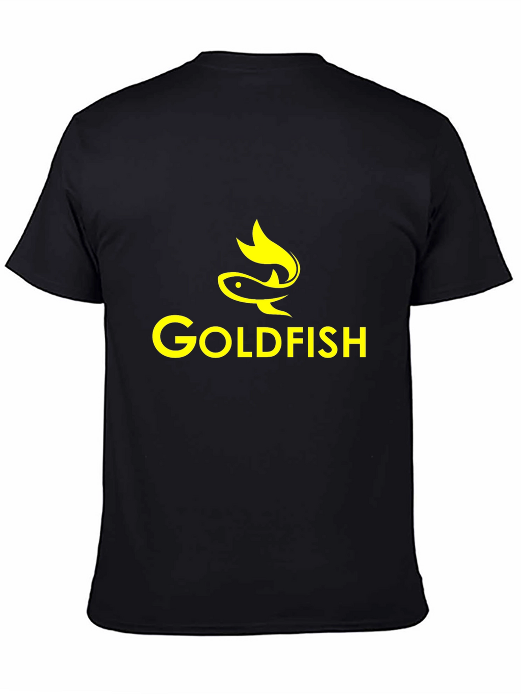 Goldfish Graphic Print Black T-Shirt
