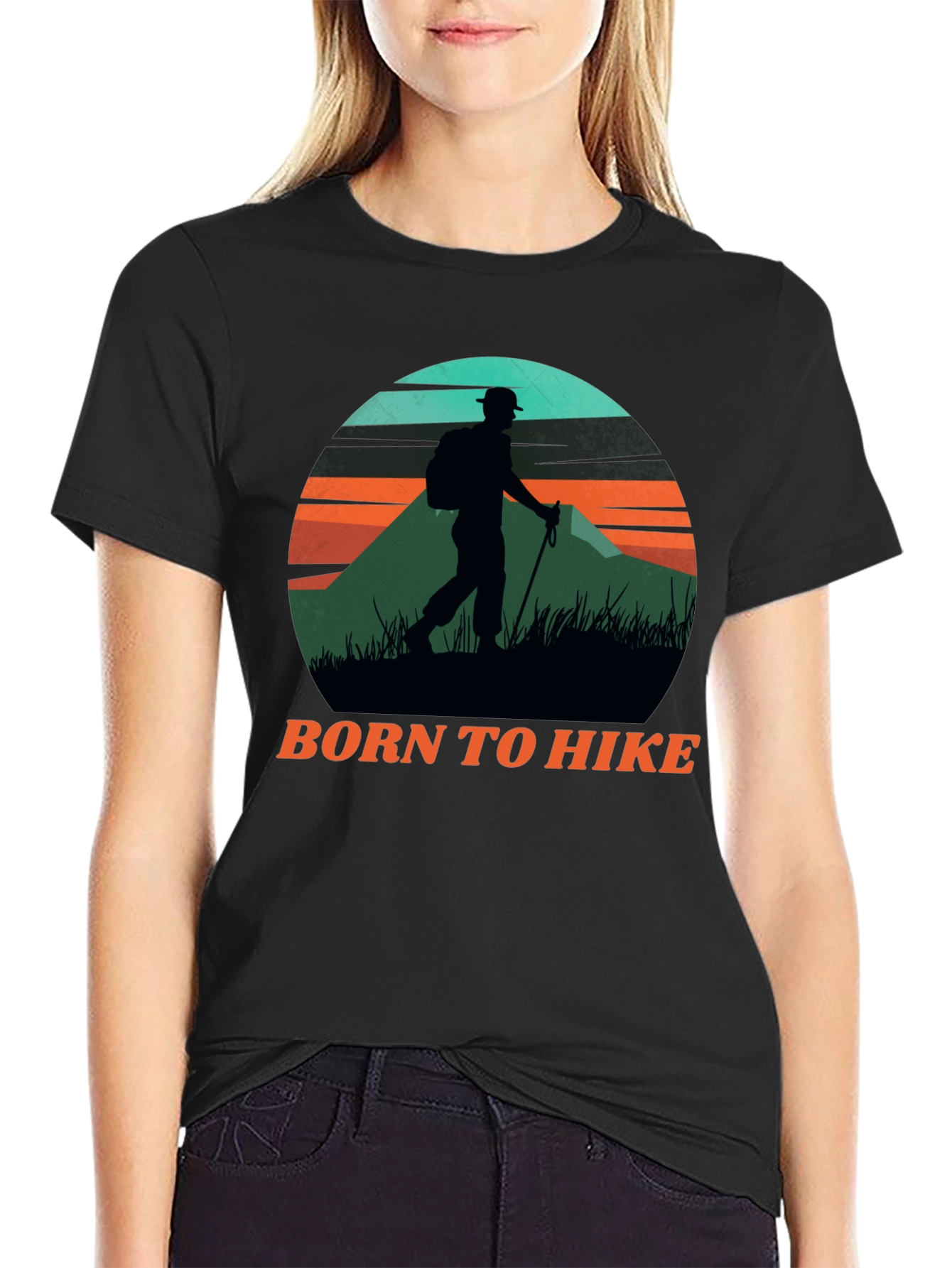 Born To Hike Graphic Tee | Mountain Adventure Shirt