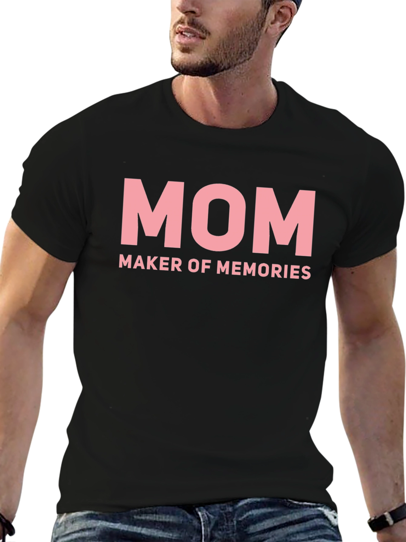 Mom Maker of Memories Black T-Shirt