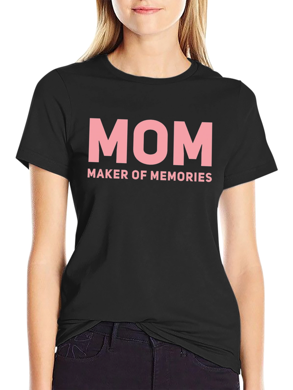 Mom Maker of Memories Black T-Shirt