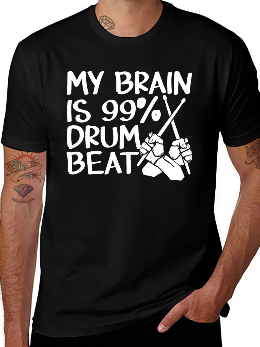 My Brain is 99% Drum Beat T-Shirt