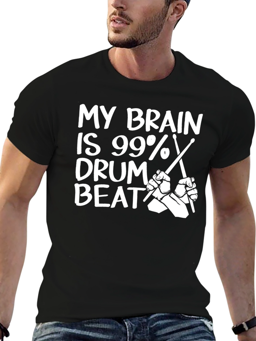 My Brain is 99% Drum Beat T-Shirt