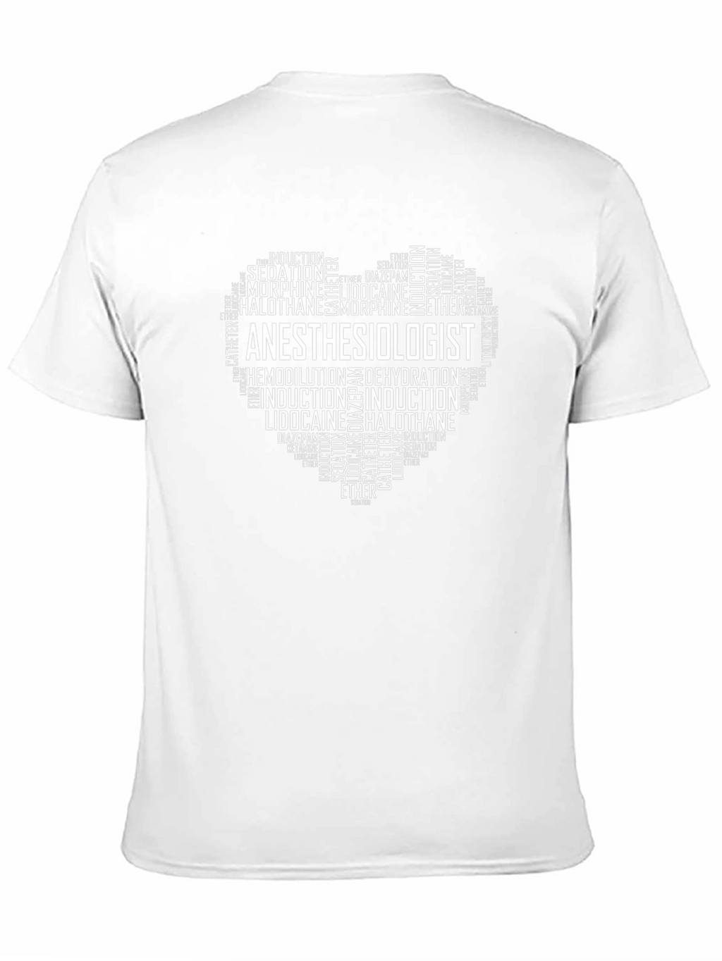 Anesthesiologist Word Art Heart T-Shirt