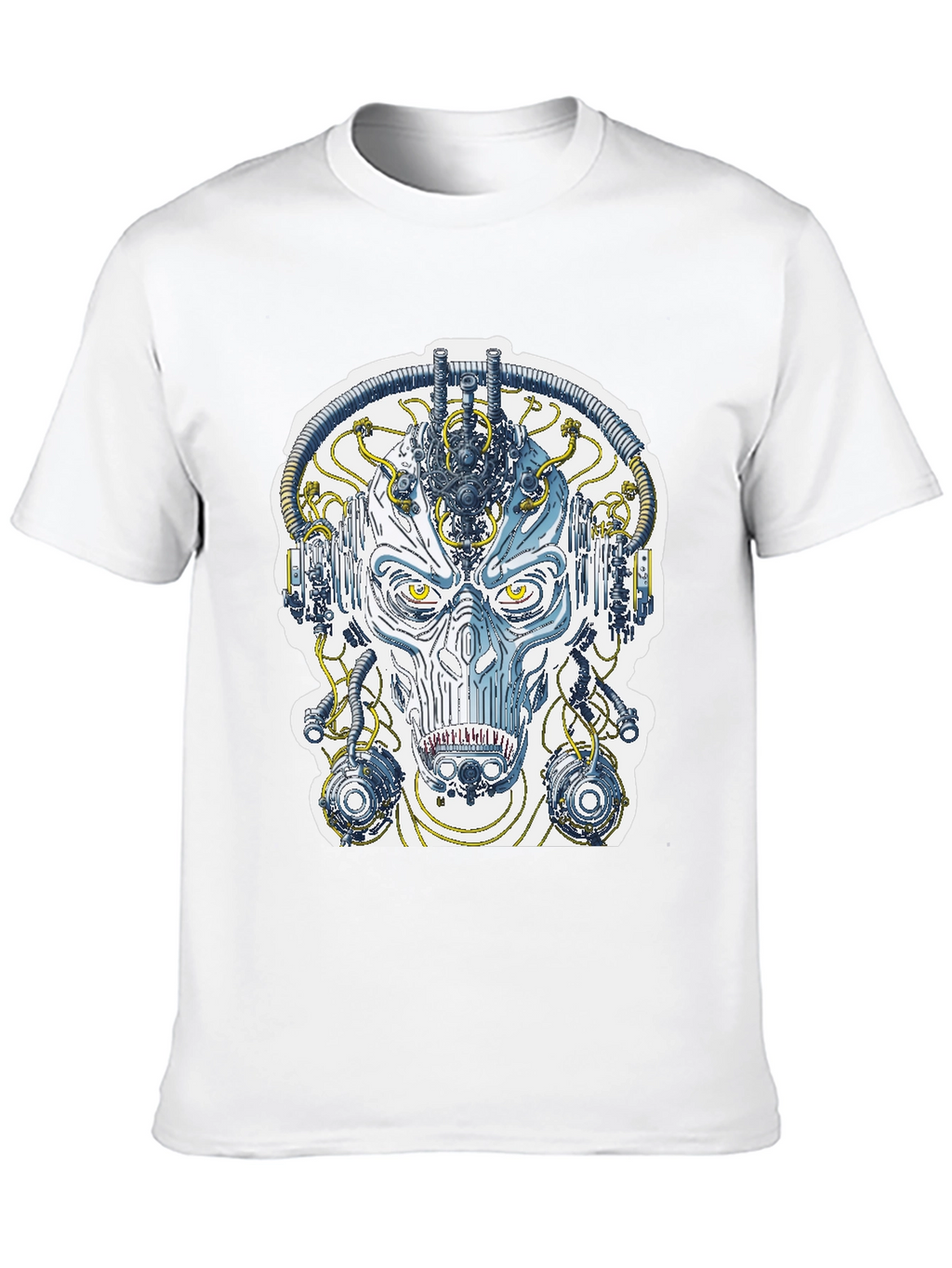 Cyberpunk Face T-Shirt - Sci-Fi Graphic Tee