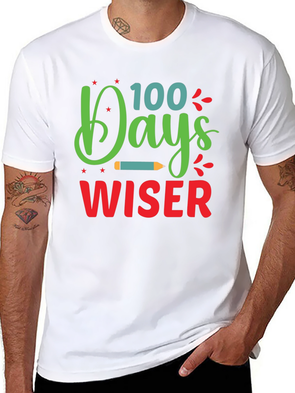 100 Days Wiser T-Shirt - Back to School Apparel