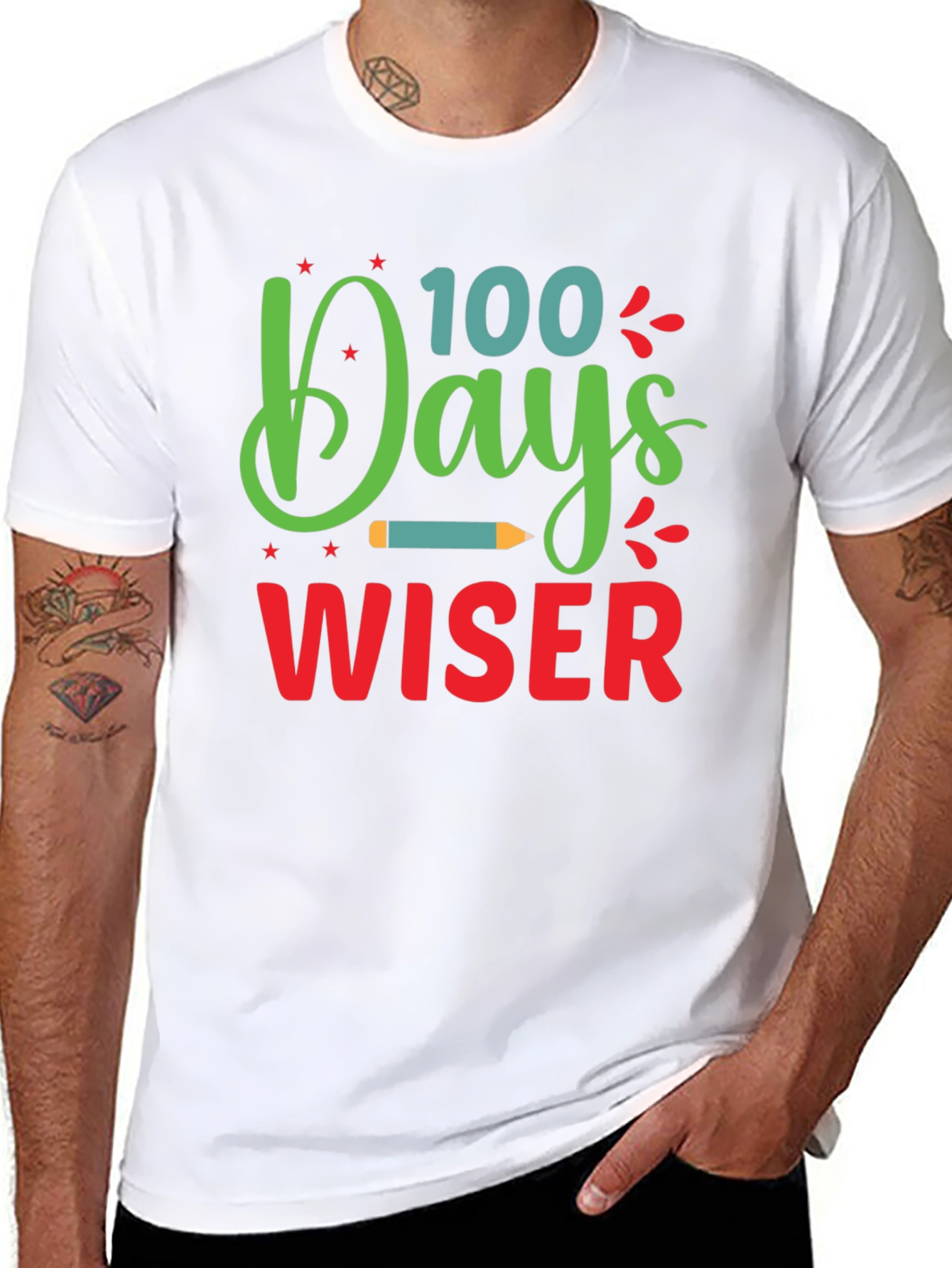 100 Days Wiser T-Shirt - Back to School Apparel
