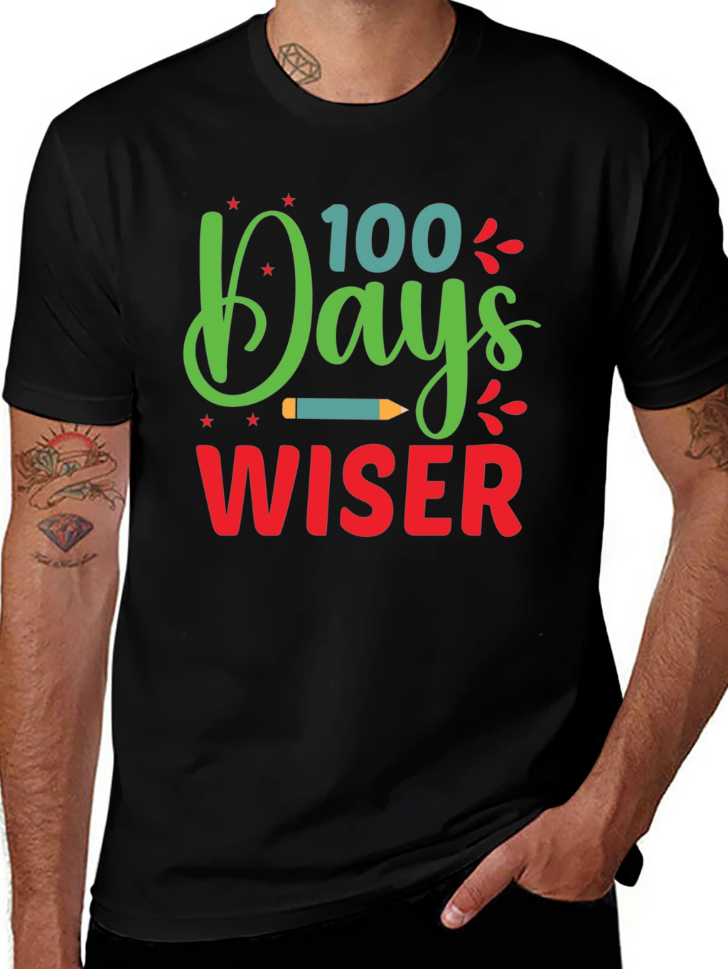 100 Days Wiser T-Shirt - Back to School Apparel