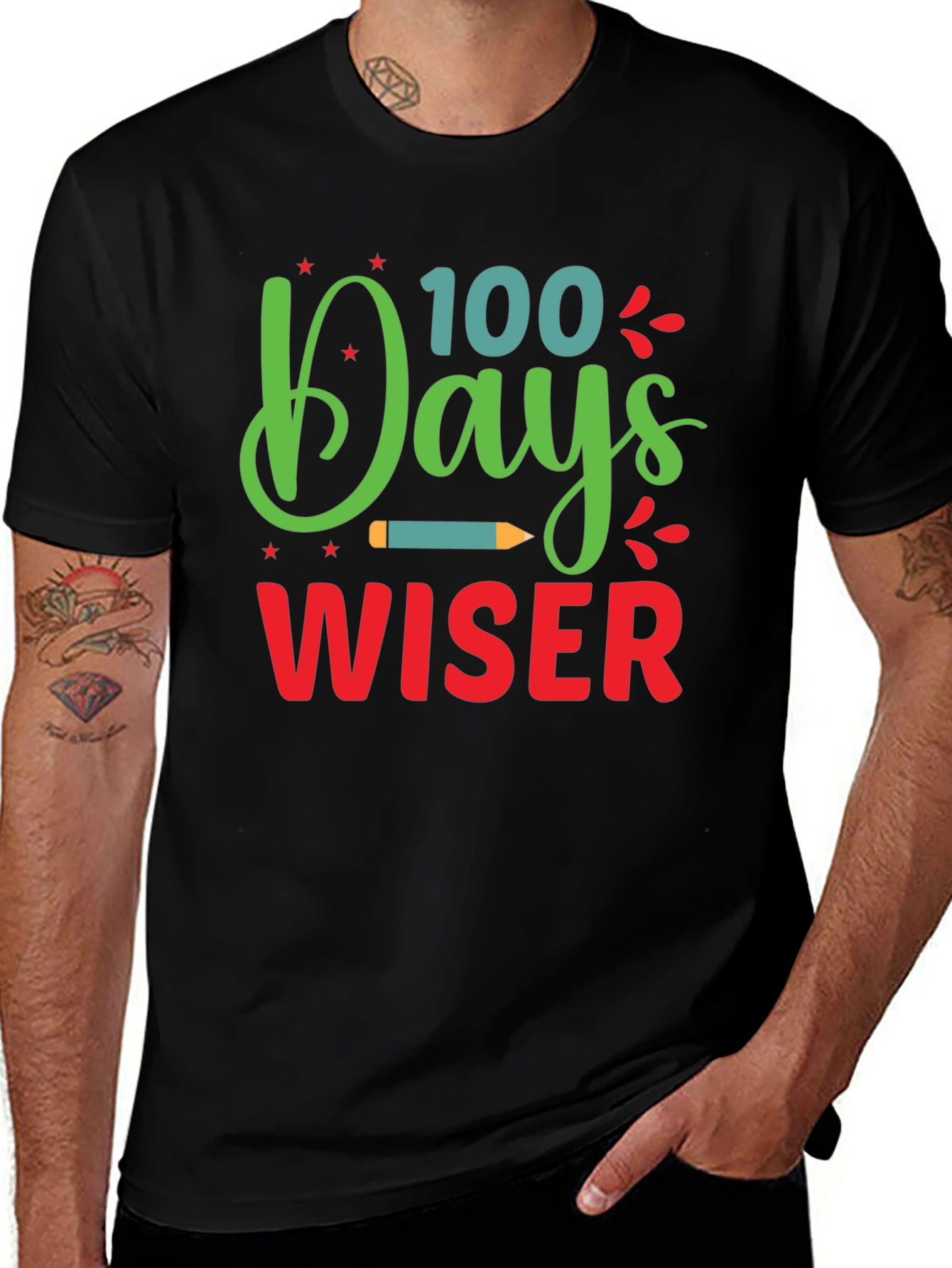 100 Days Wiser T-Shirt - Back to School Apparel