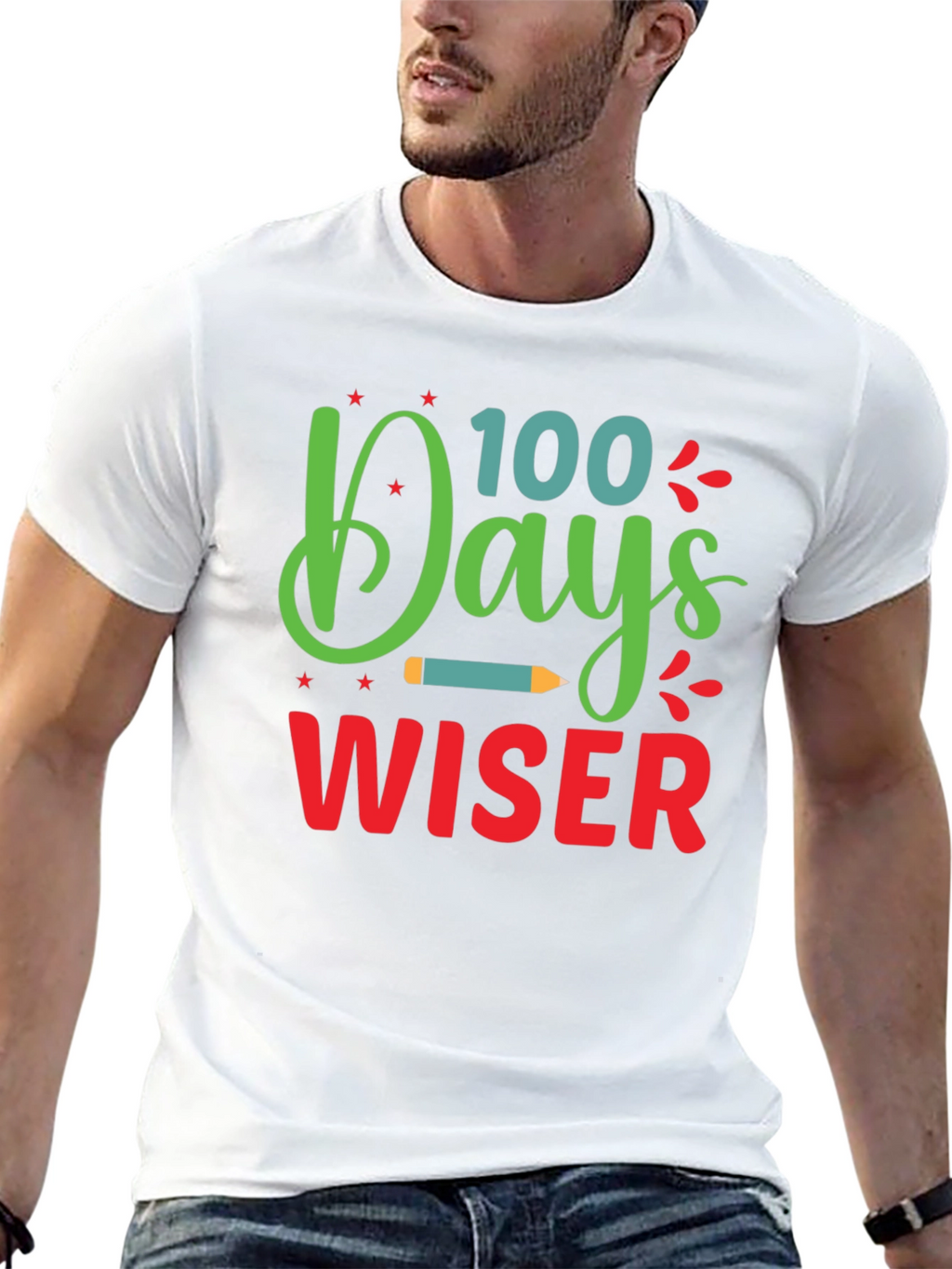 100 Days Wiser T-Shirt - Back to School Apparel