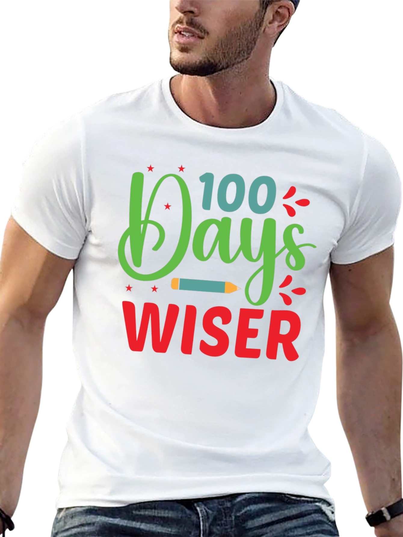 100 Days Wiser T-Shirt - Back to School Apparel