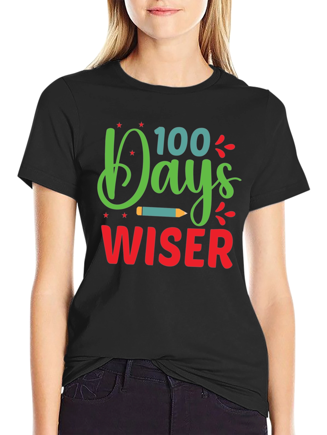 100 Days Wiser T-Shirt - Back to School Apparel