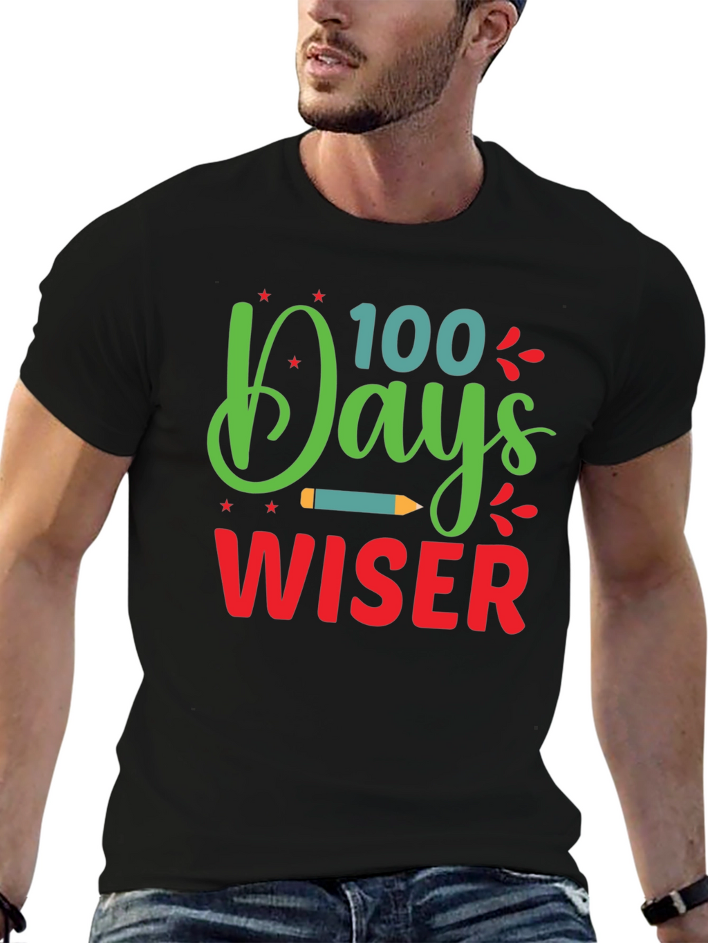100 Days Wiser T-Shirt - Back to School Apparel