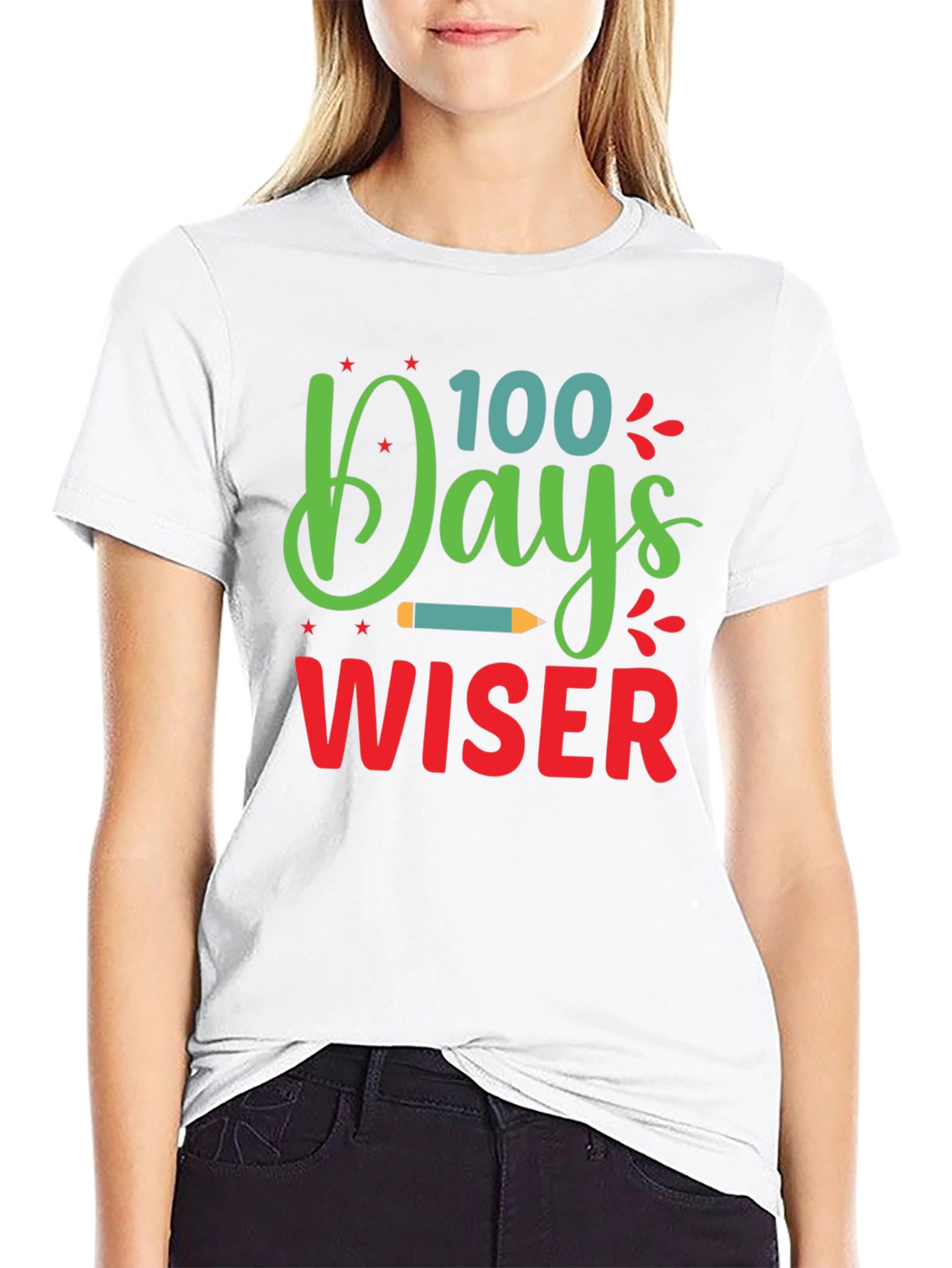 100 Days Wiser T-Shirt - Back to School Apparel