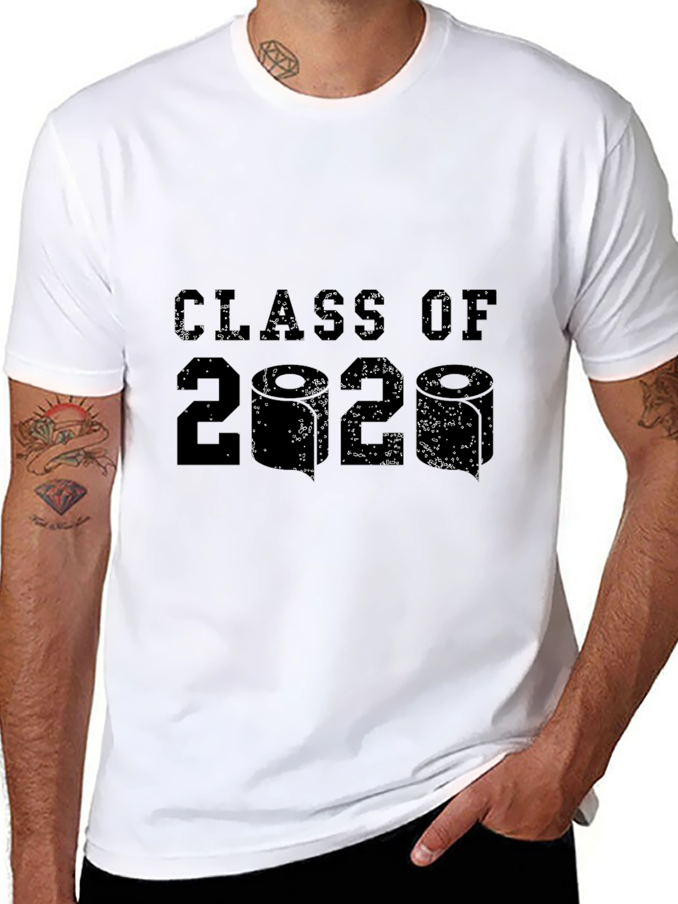 Class of 2020 Distressed Graphic T-Shirt