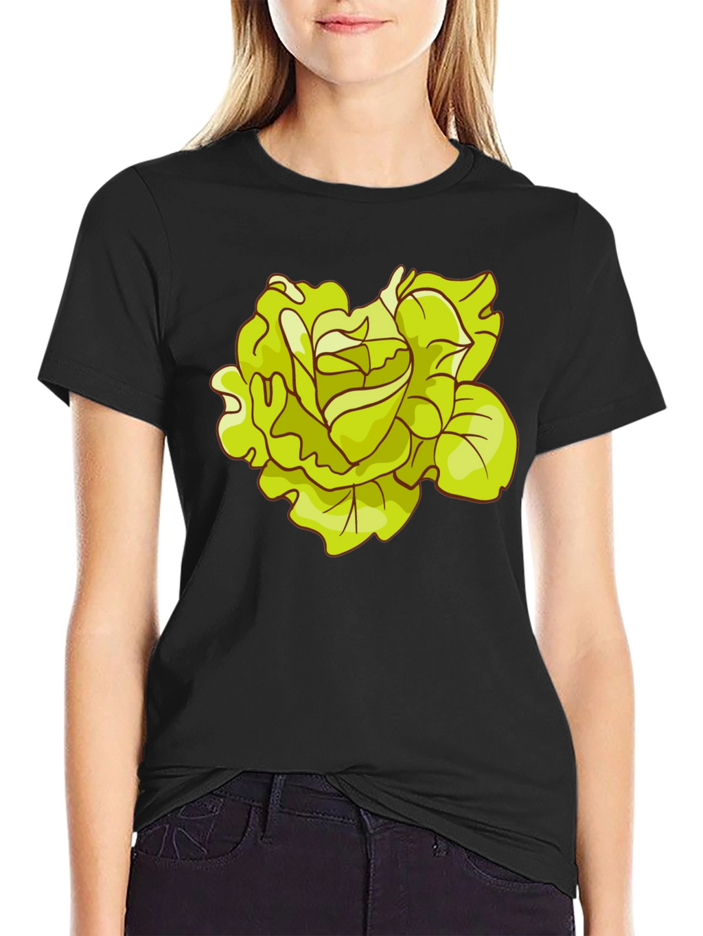 Lettuce Graphic Black T-Shirt