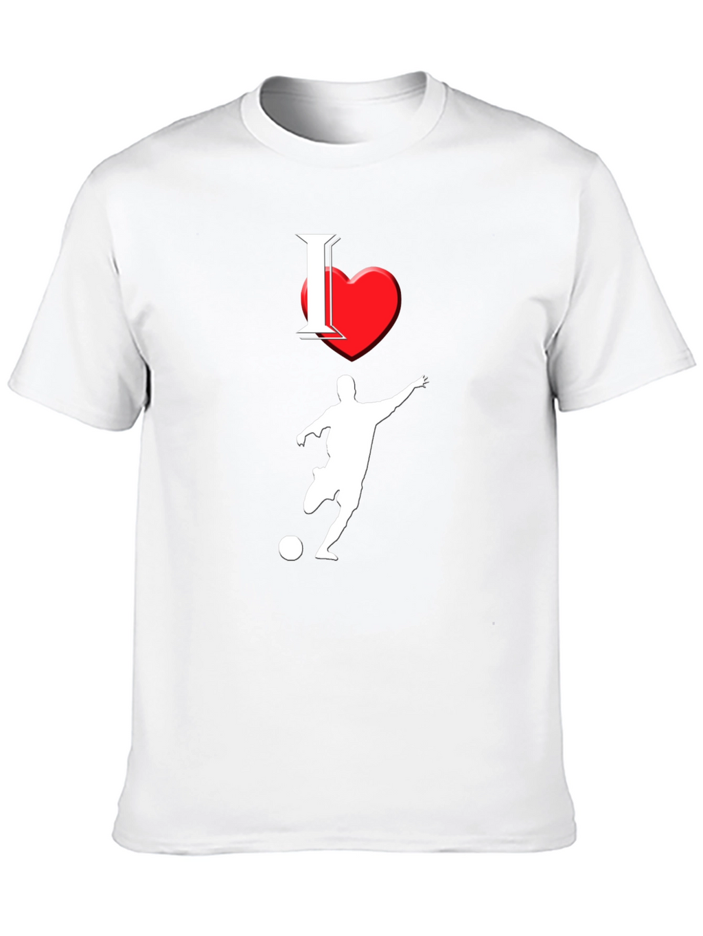 I Love Soccer Black T-Shirt