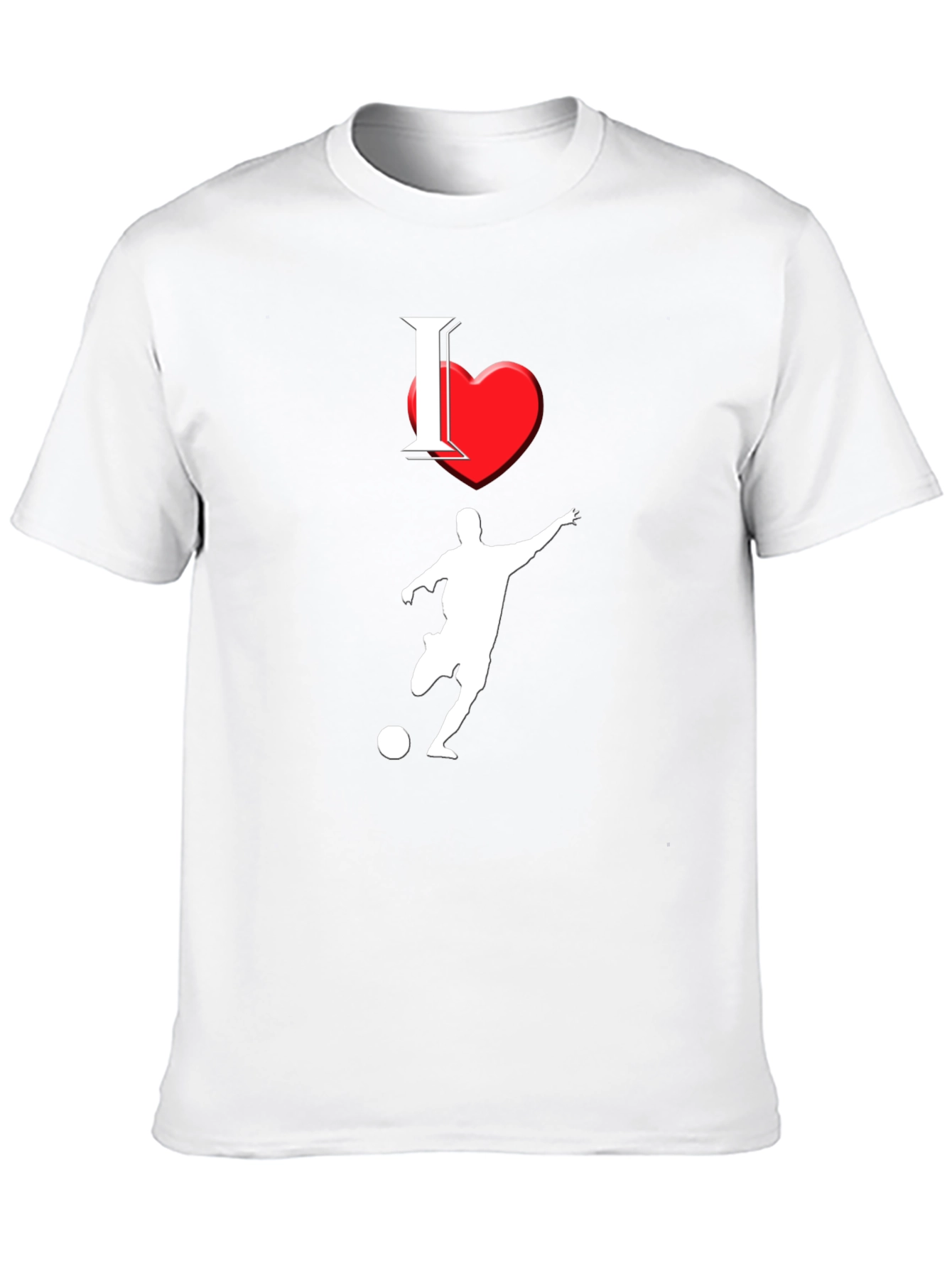 I Love Soccer Black T-Shirt