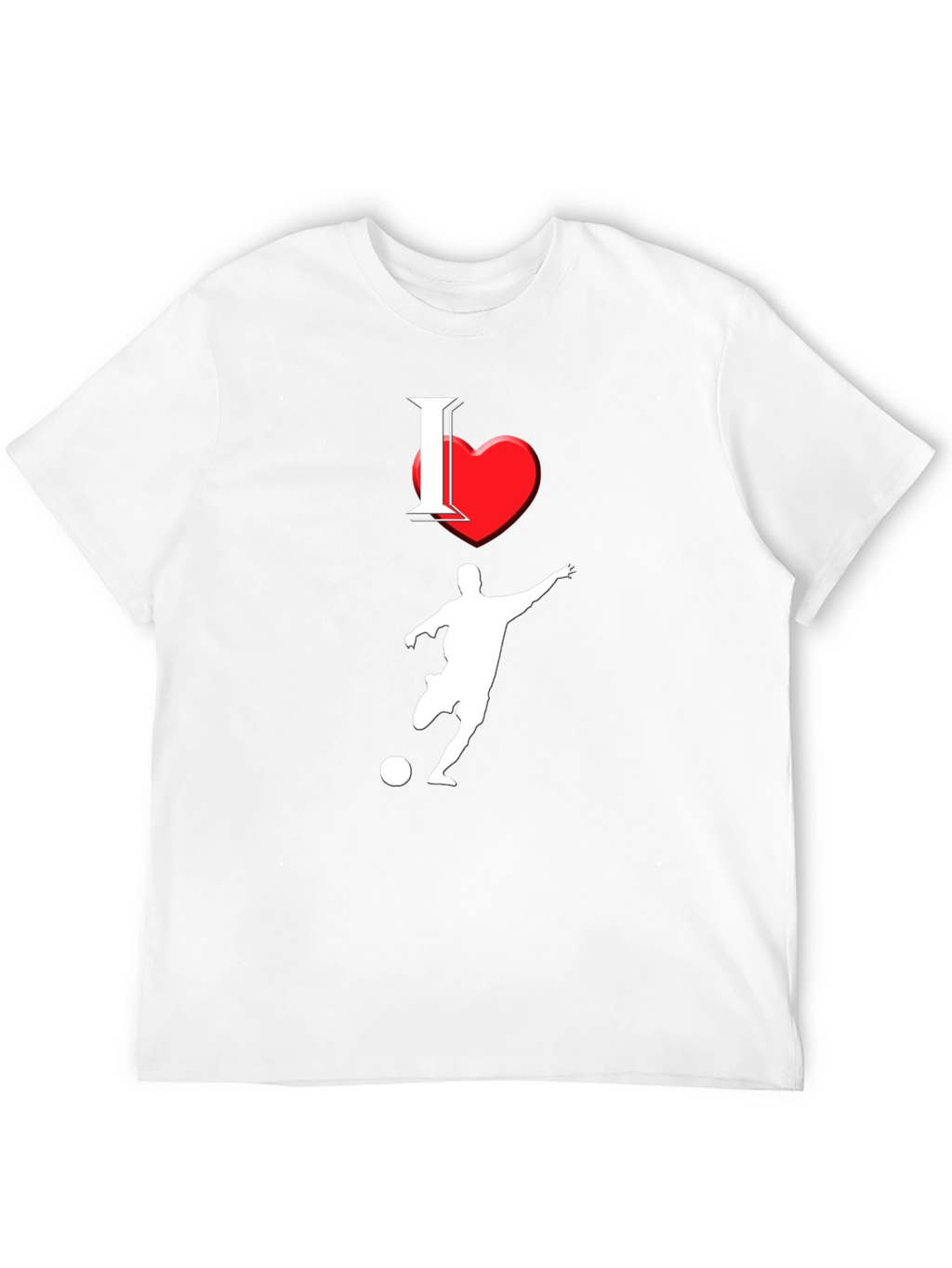 I Love Soccer Black T-Shirt