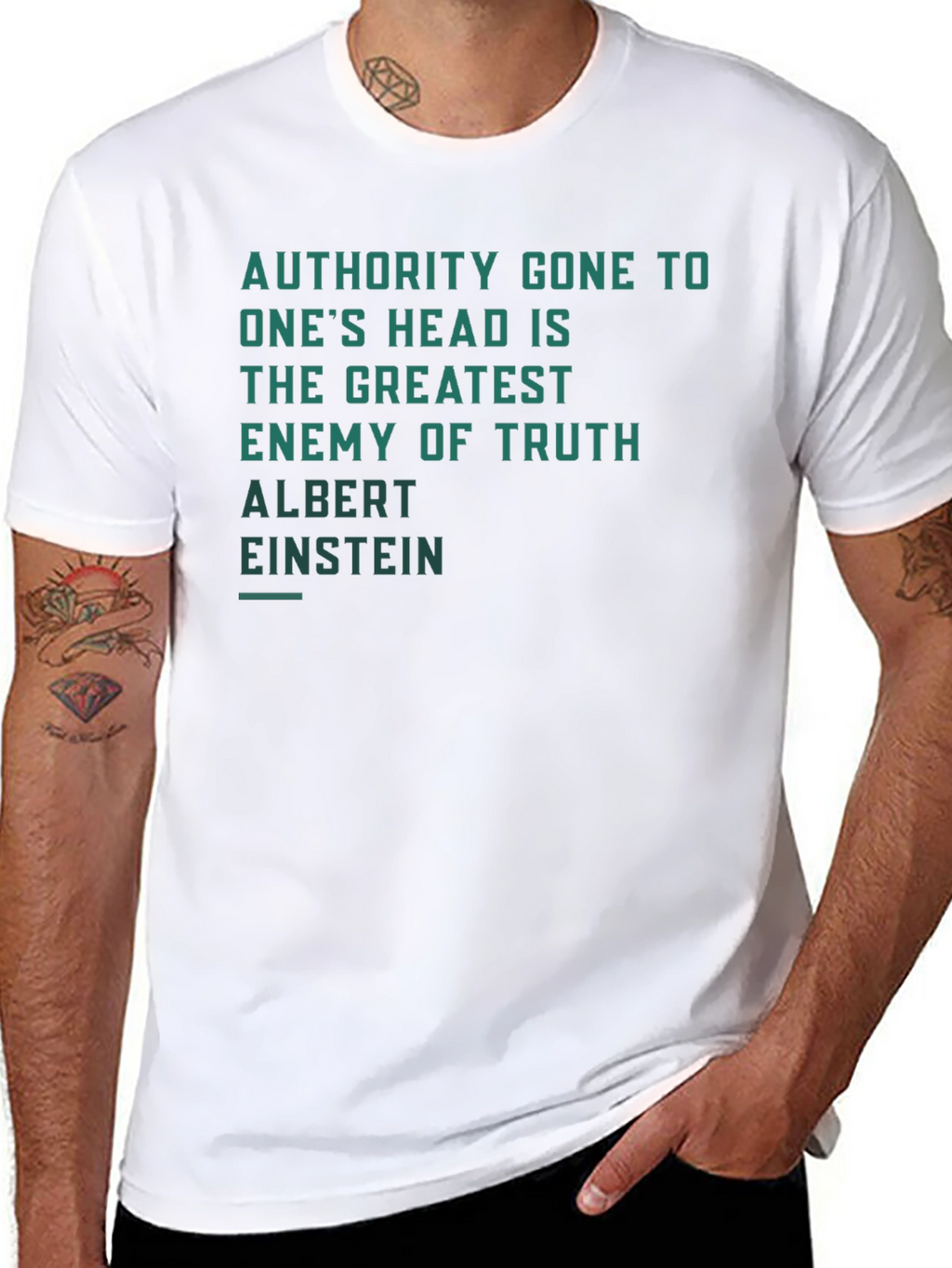 Authority Gone to Ones Head Quote T-Shirt