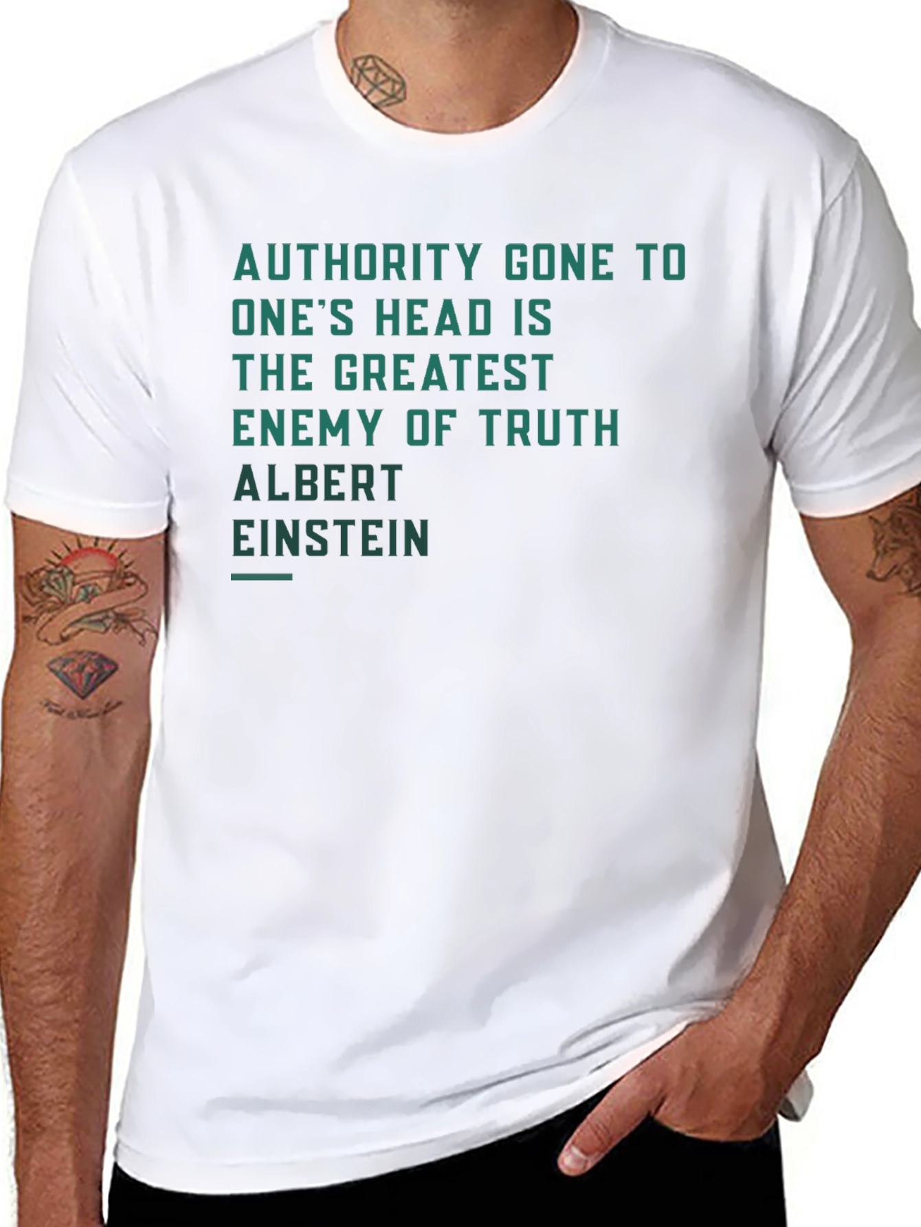Authority Gone to Ones Head Quote T-Shirt