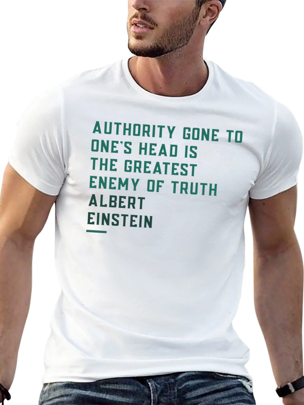 Authority Gone to Ones Head Quote T-Shirt