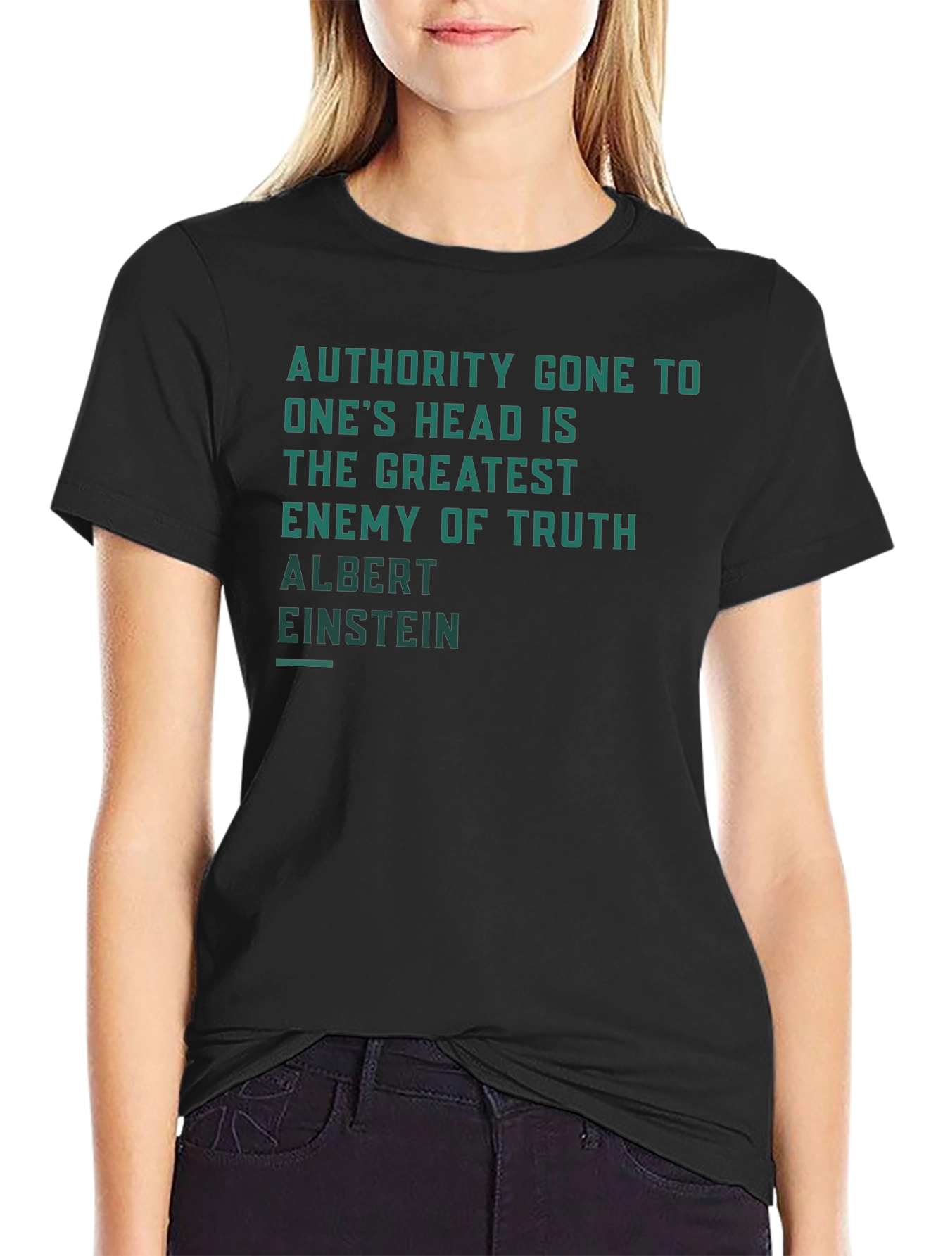 Authority Gone to Ones Head Quote T-Shirt