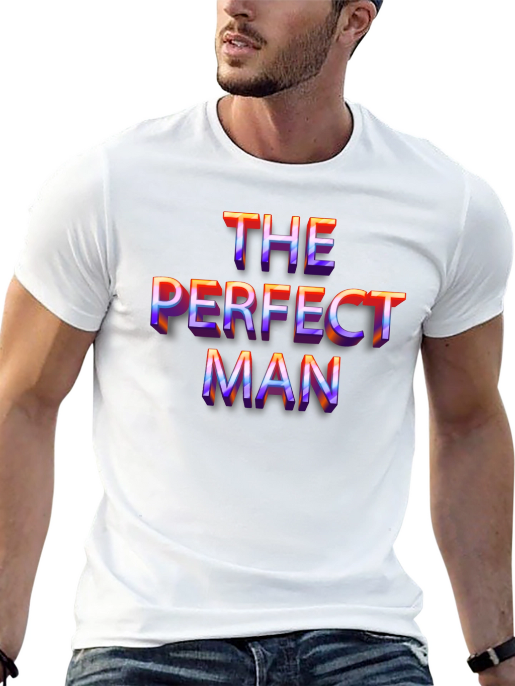 The Perfect Man Graphic Tee - Bold Retro Style
