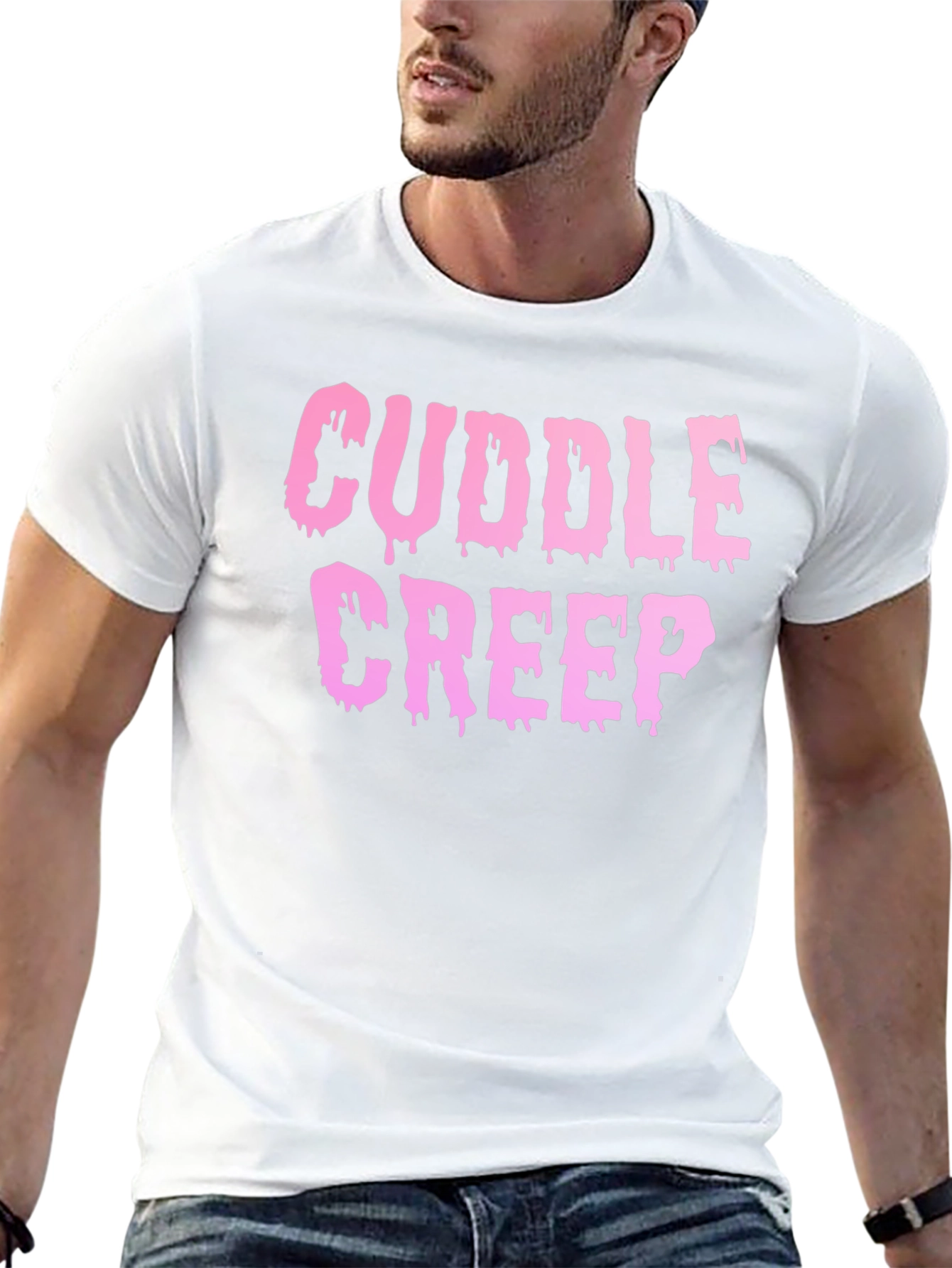Cuddle Creep Graphic Print Black Tee