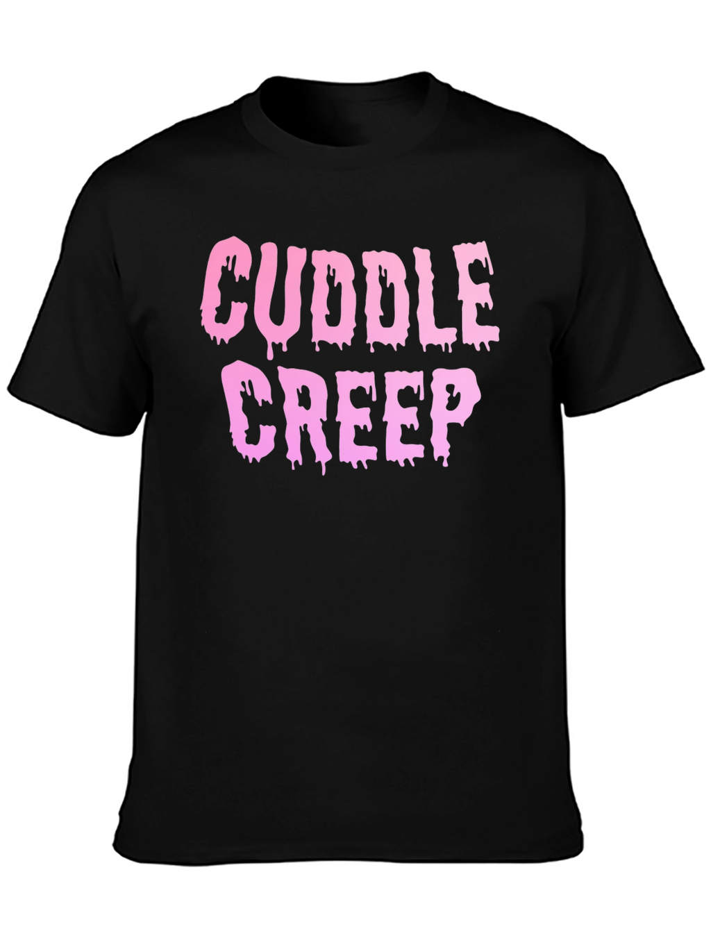 Cuddle Creep Graphic Print Black Tee