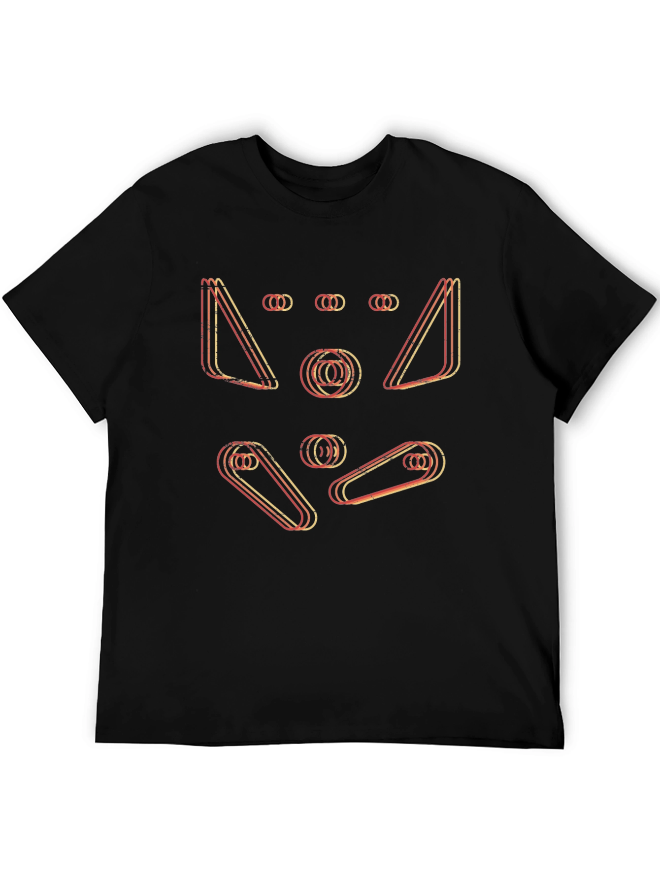 Retro Geometric Graphic T-Shirt