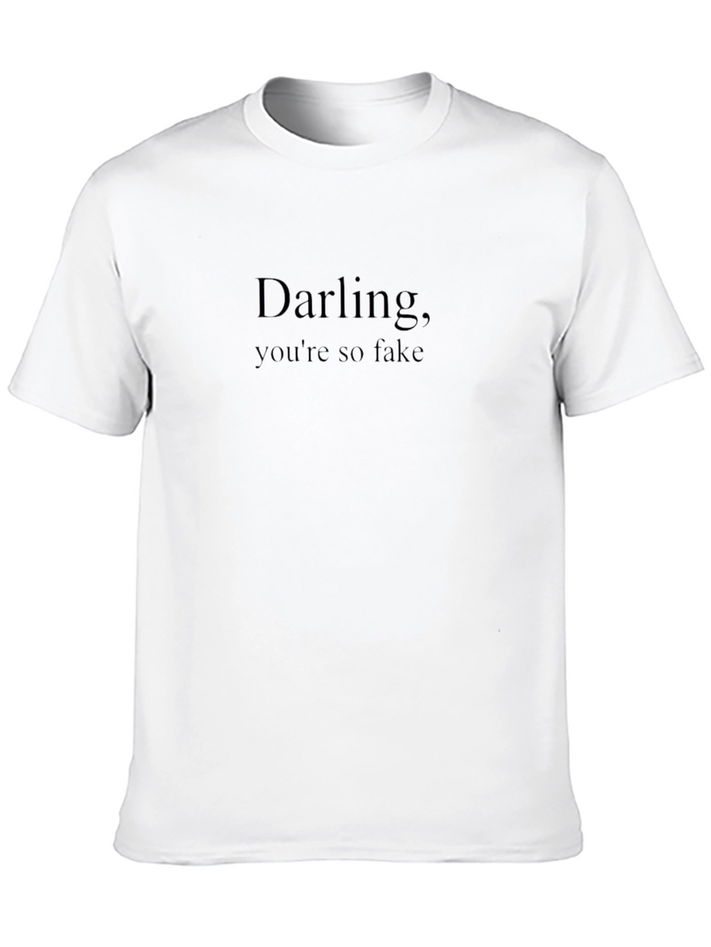 Darling Youre So Fake -  Mens Black Graphic Tee