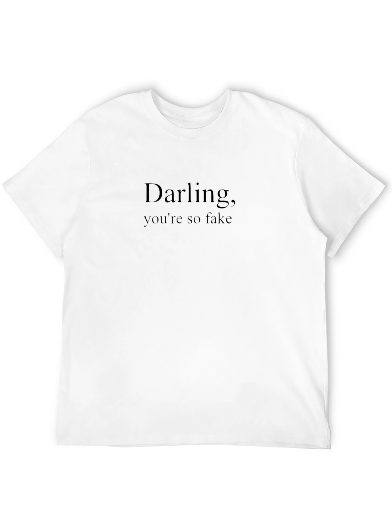 Darling Youre So Fake -  Mens Black Graphic Tee