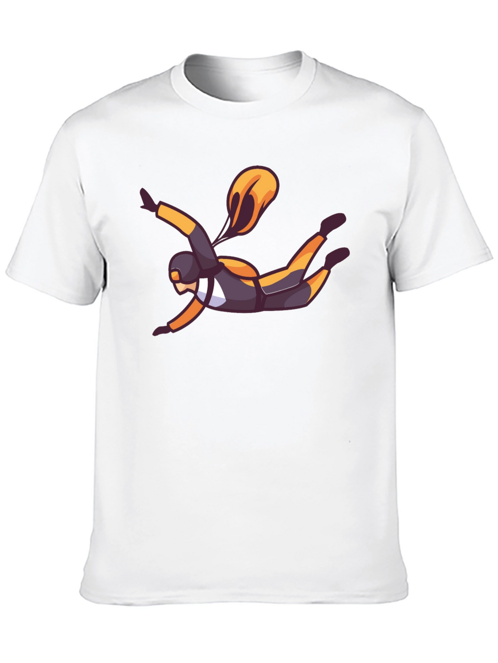 Skydiver Graphic Black T-Shirt
