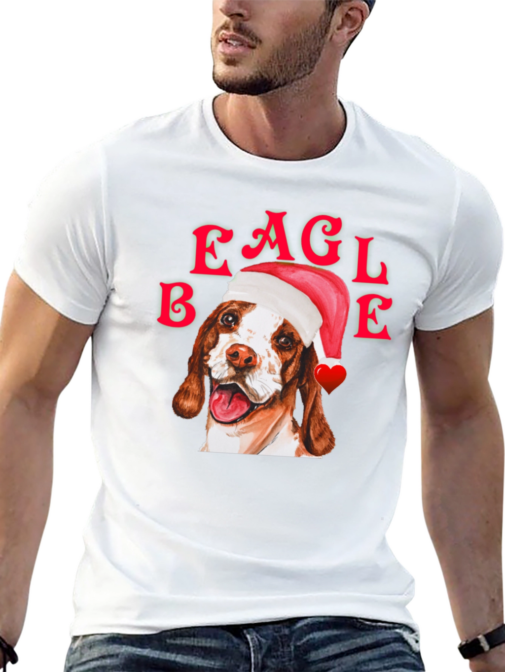 Eagle Beagle Christmas Dog T-Shirt
