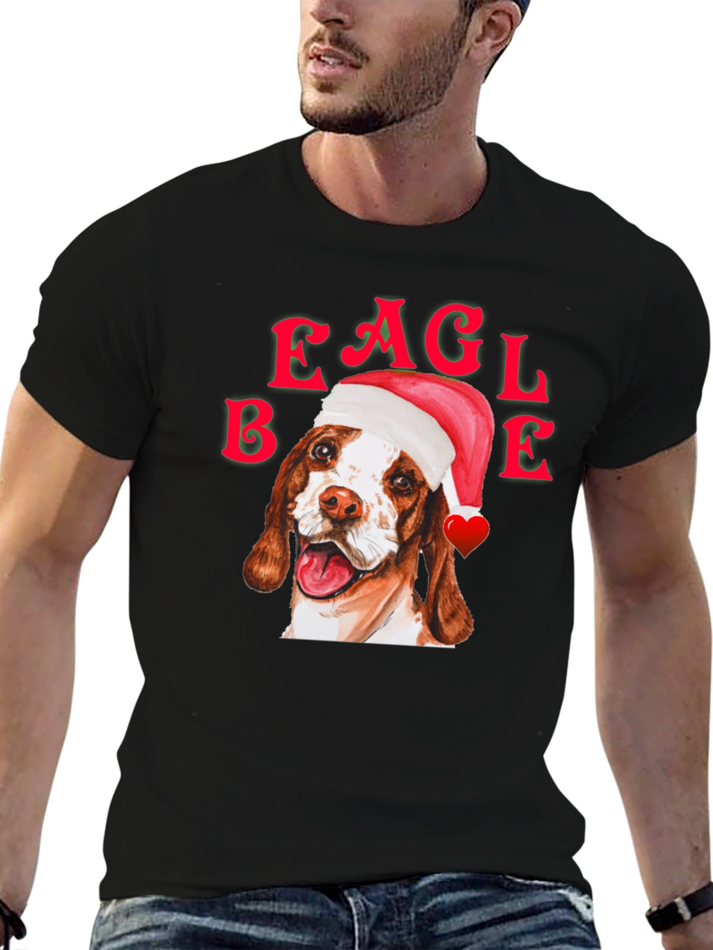 Eagle Beagle Christmas Dog T-Shirt
