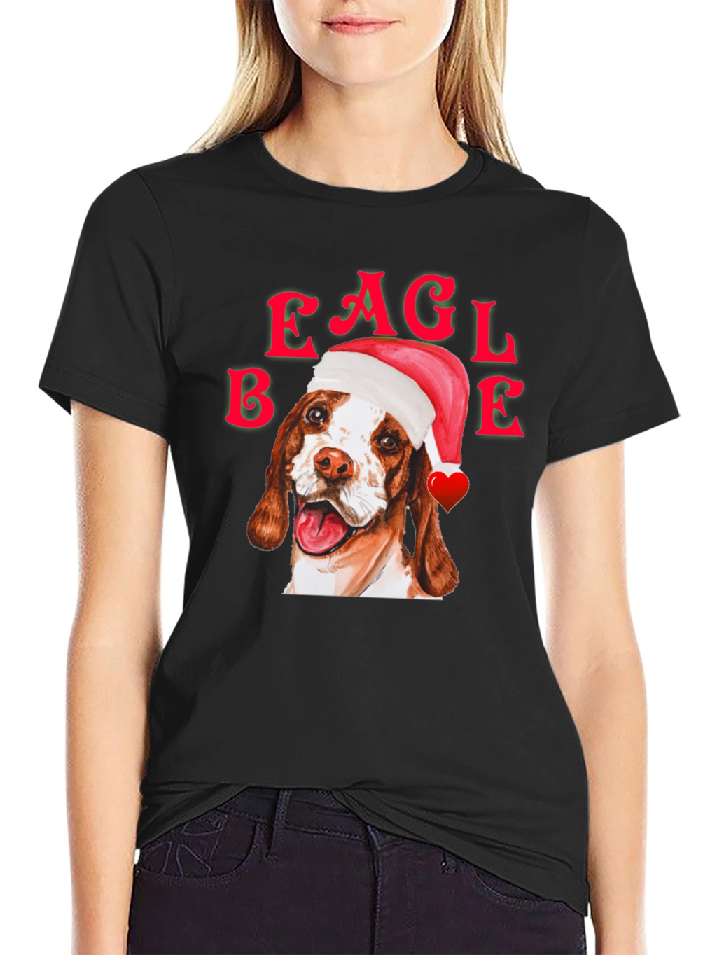 Eagle Beagle Christmas Dog T-Shirt