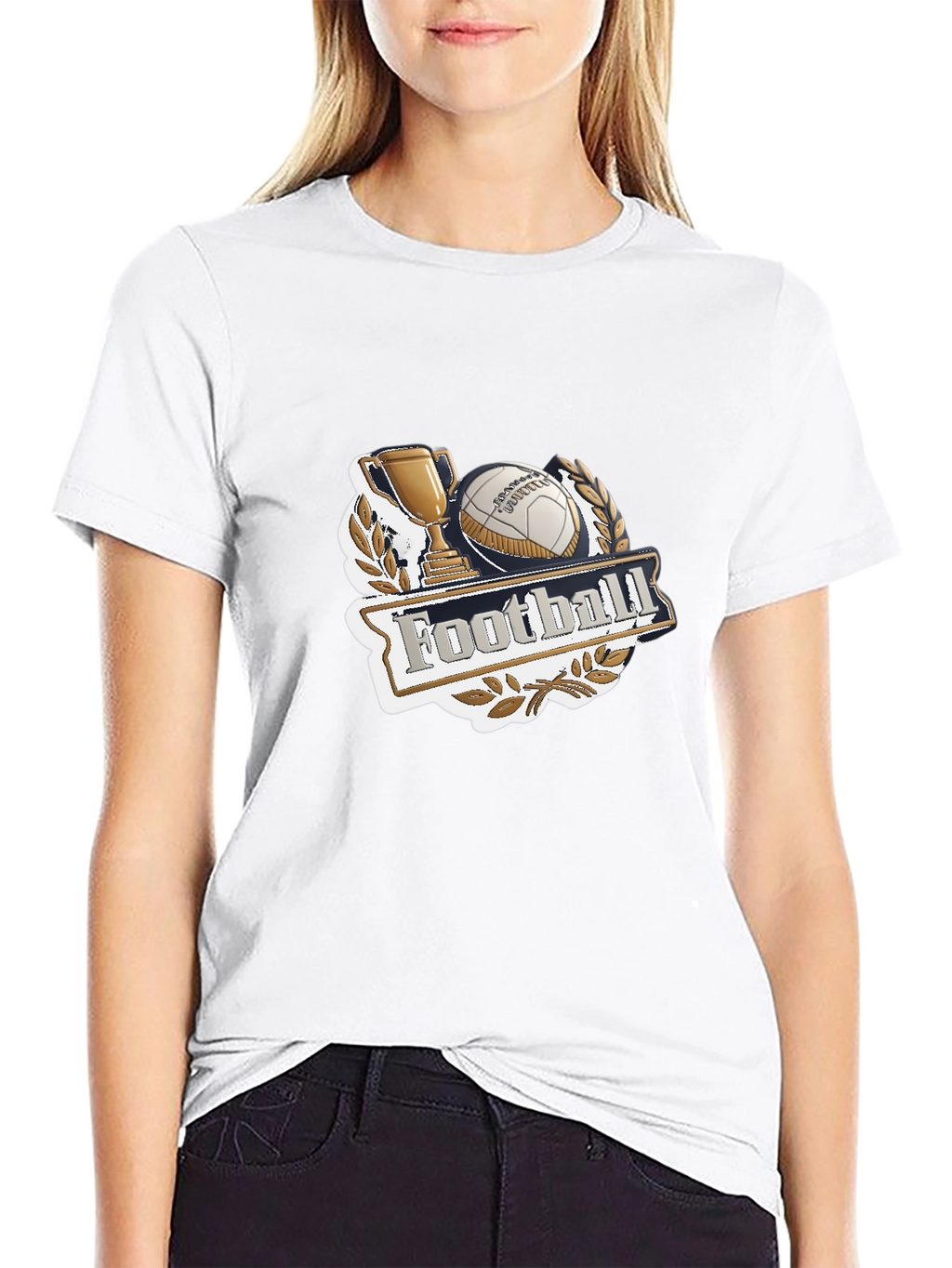 Football Champion Black T-Shirt