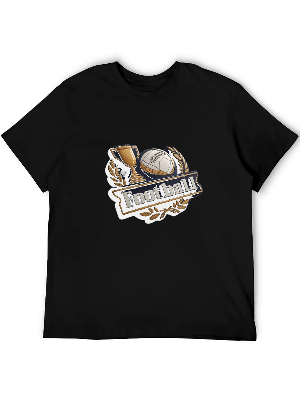 Football Champion Black T-Shirt