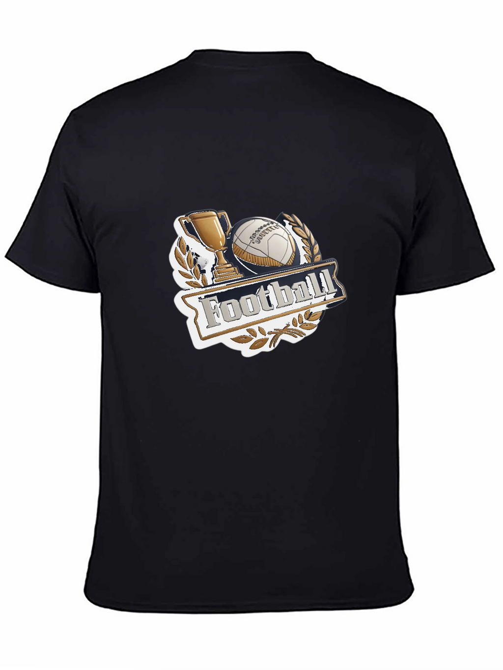 Football Champion Black T-Shirt
