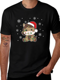 Festive Horse Christmas Lights T-Shirt