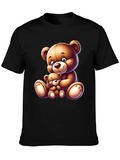 Teddy Bear Graphic Tee - Cute Cartoon Design
